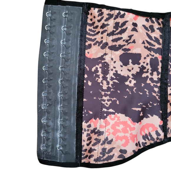 Verox Pink Floral Print Waist Trainer Slim Colombian Snatch Hourglass size 40 - Picture 5 of 7